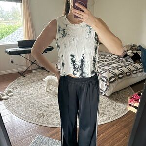 lululemon athletica Black and White Crop Top